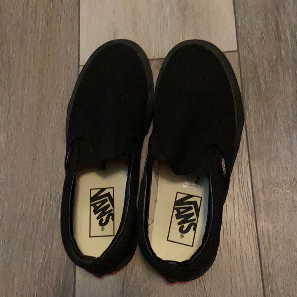brand new black slip on vans
